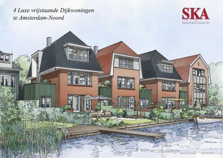 4 luxe dijkwoningen gemaakt bij SKA B.V.